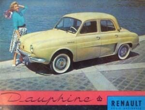 Renault Dauphine publicidad