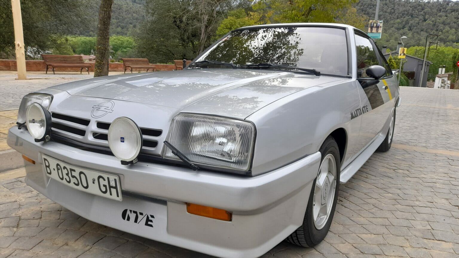 Opel Manta GTE. Available for rental, photos, filming, footage.