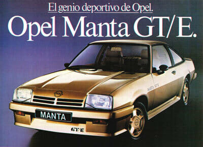 Opel Manta GTE Publicité Espagne