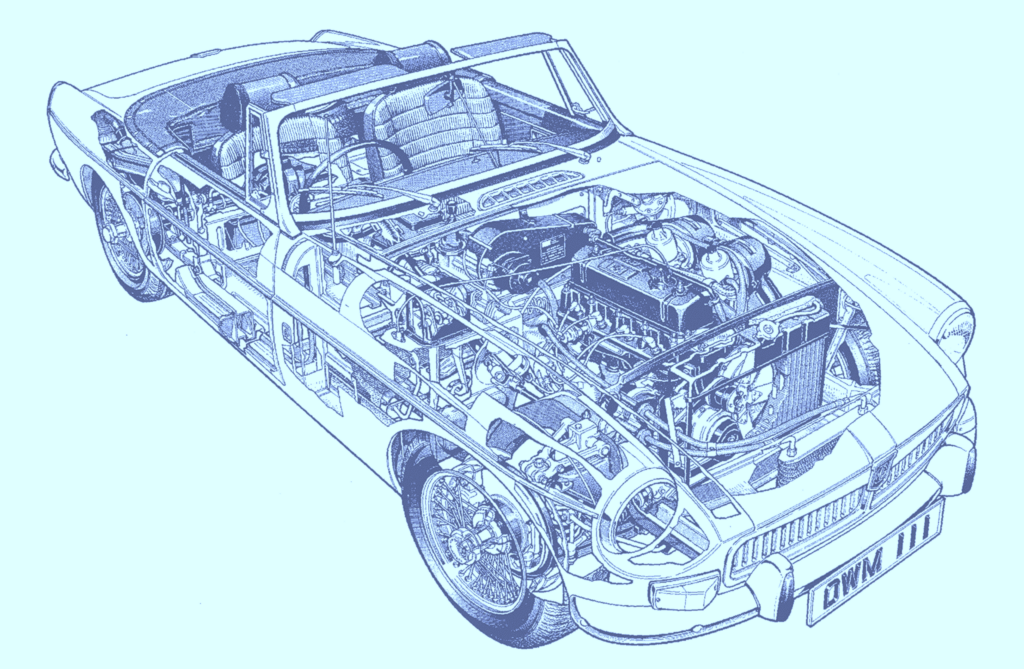 MGB - Esquemático cutaway